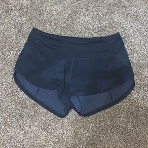 Lululemon Speed-Up Shorts.